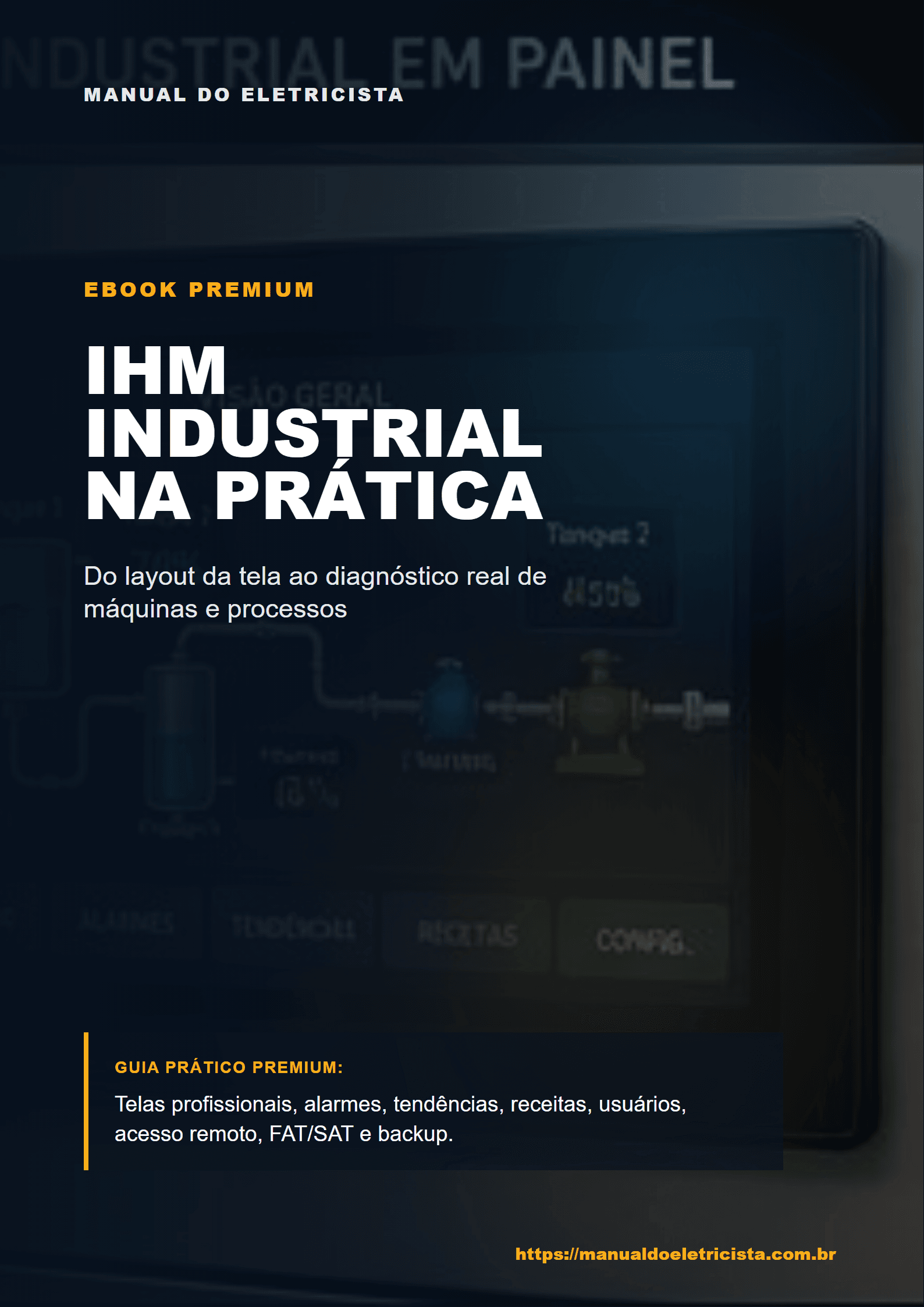 Capa do material IHM, Redes e Supervisão Industrial
