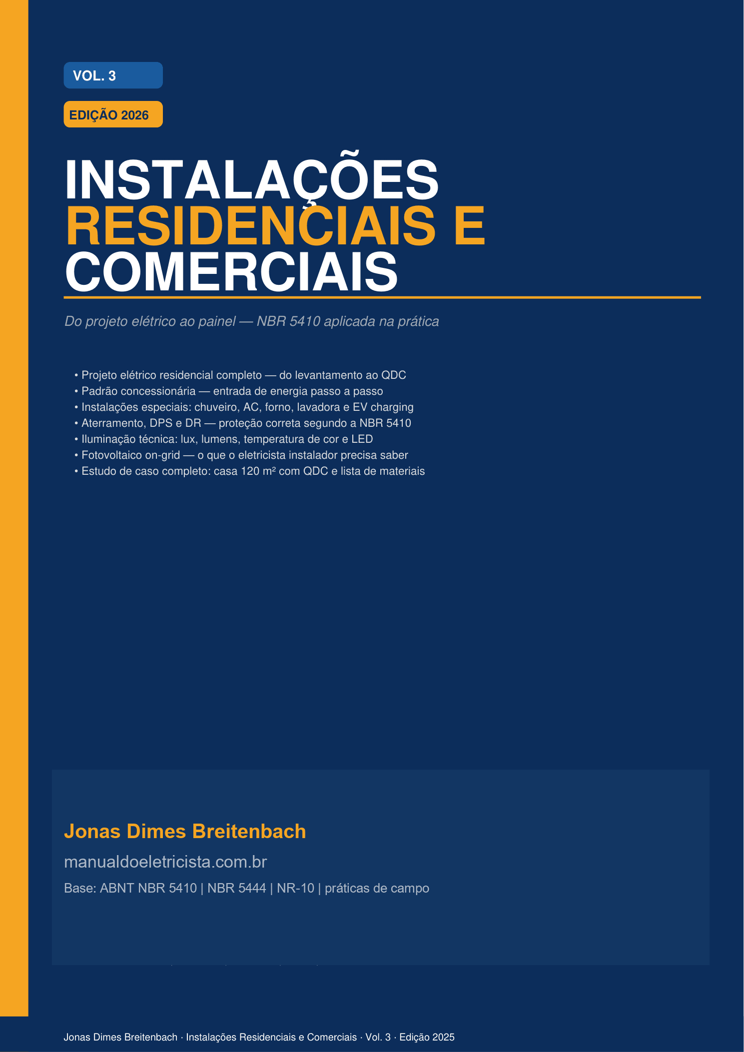 Capa do material Instalações Residenciais e Comerciais